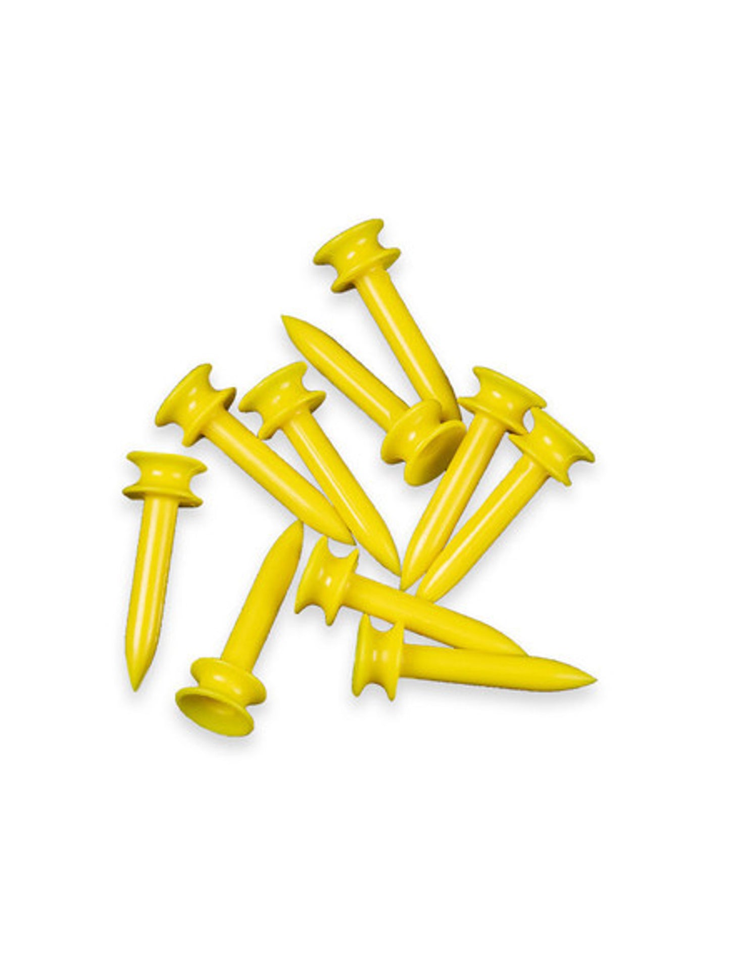 ELIM CORRECT HEIGHT NYLON GOLF TEES YELLOW