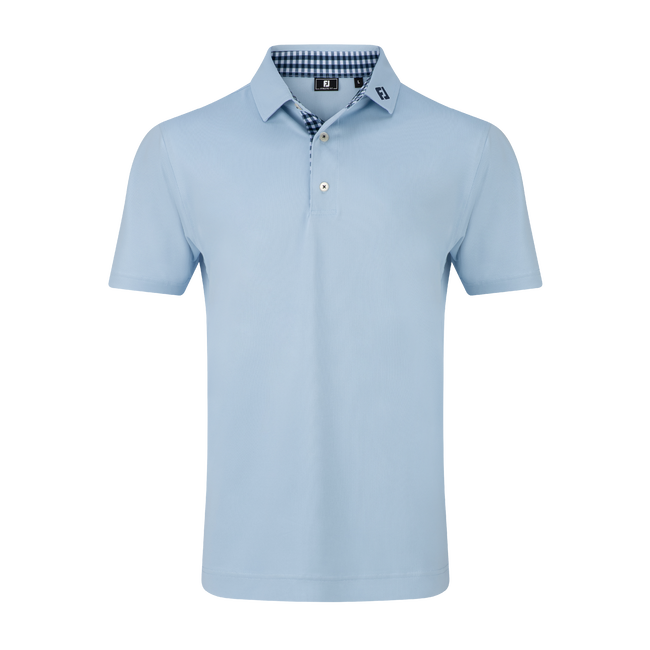 FJ MENS 25 STRETCH PIQUE TRIM SKYWAY - LOGO