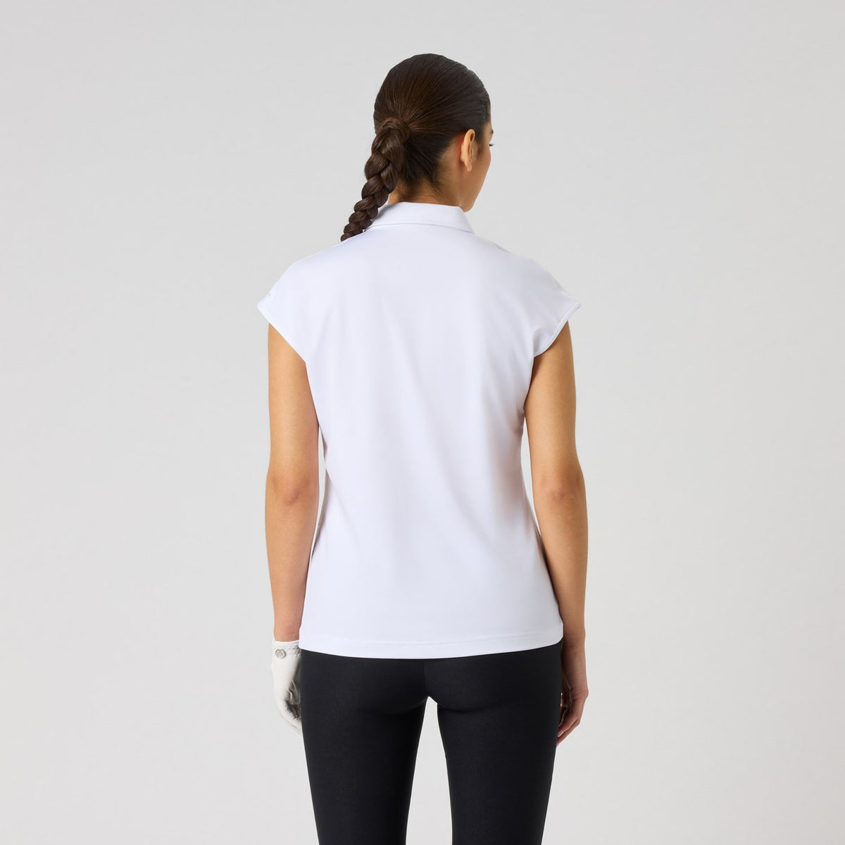 Daily Sports Foil Print Cap Sleeve Shirt
