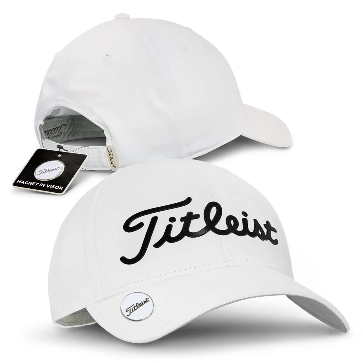 TITLEIST PLAYERS HAT WITH MARKER - WHITE