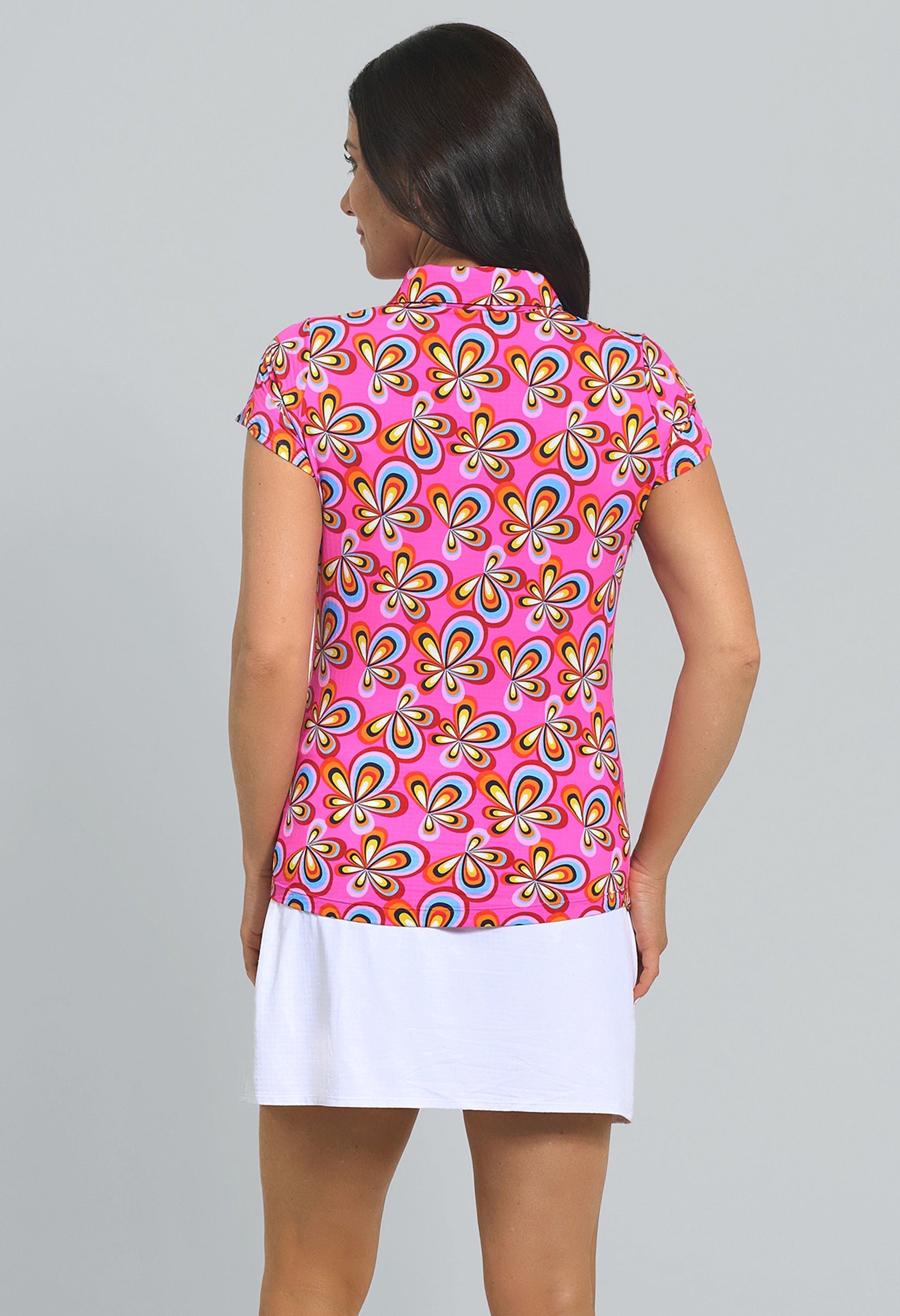 IBKUL ARYA TULIP SHORT SLEEVE POLO