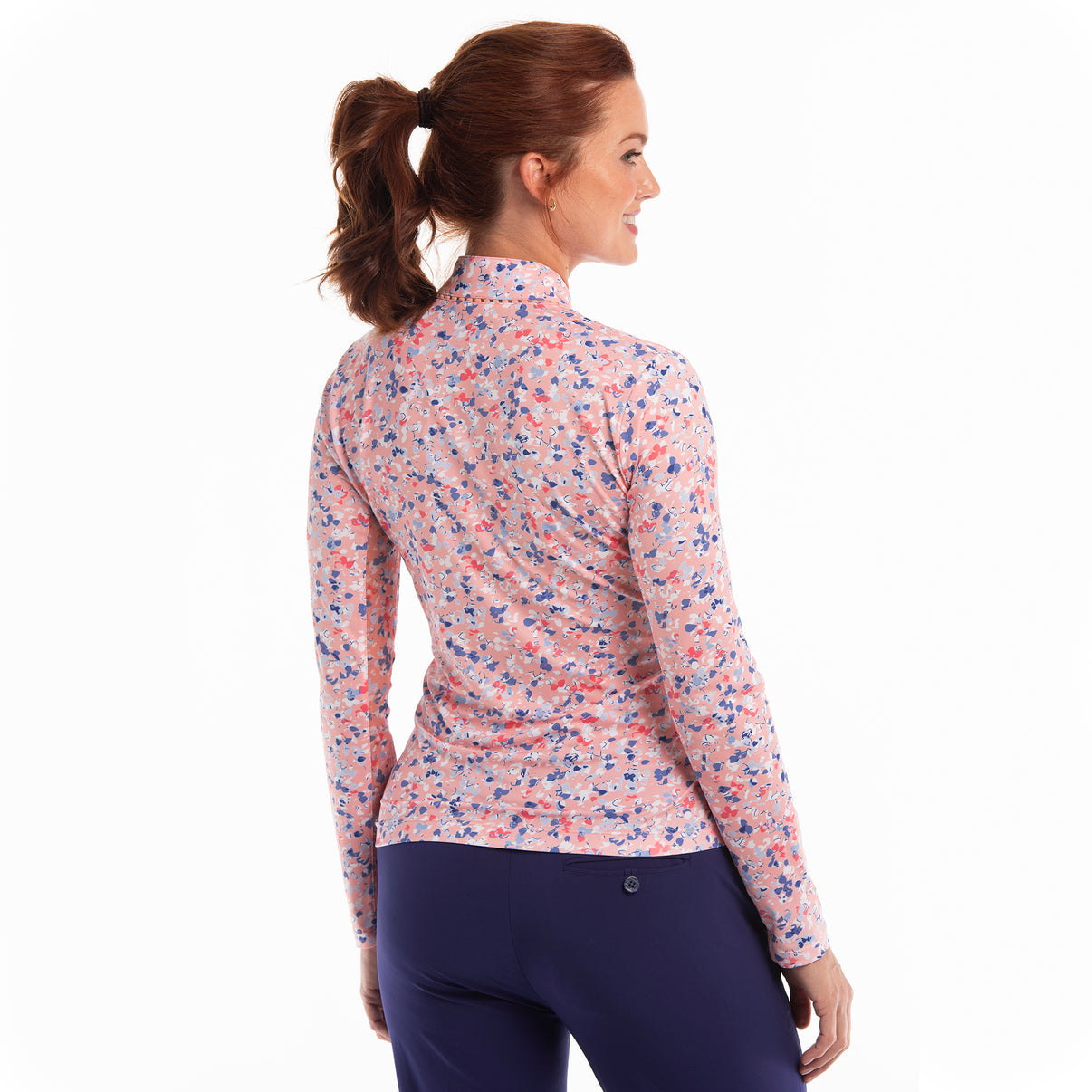 EPNY LONG SLEEVE SUN TOP - DELICATE FLORAL PRINT