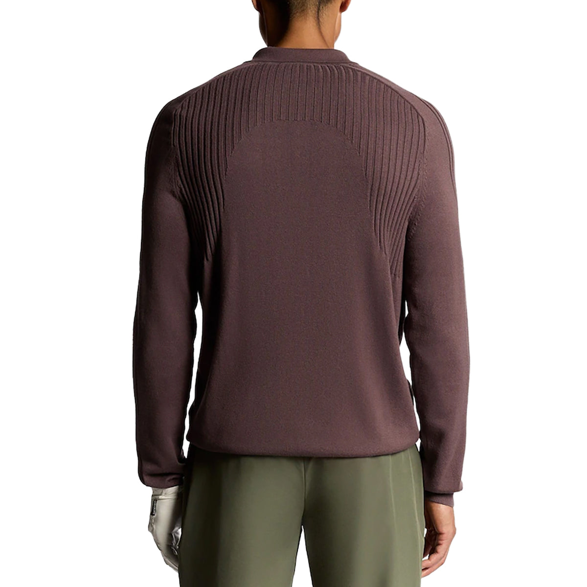 Lyle & Scott Long Sleeve Knitted Golf Polo Shirt