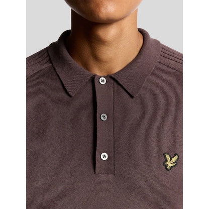 Lyle & Scott Long Sleeve Knitted Golf Polo Shirt