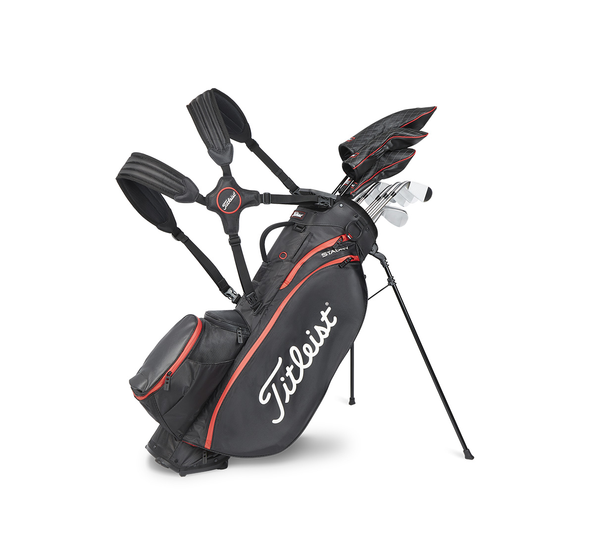TITLEIST 25 PLAYERS 5 STADRY BAG - BLACK