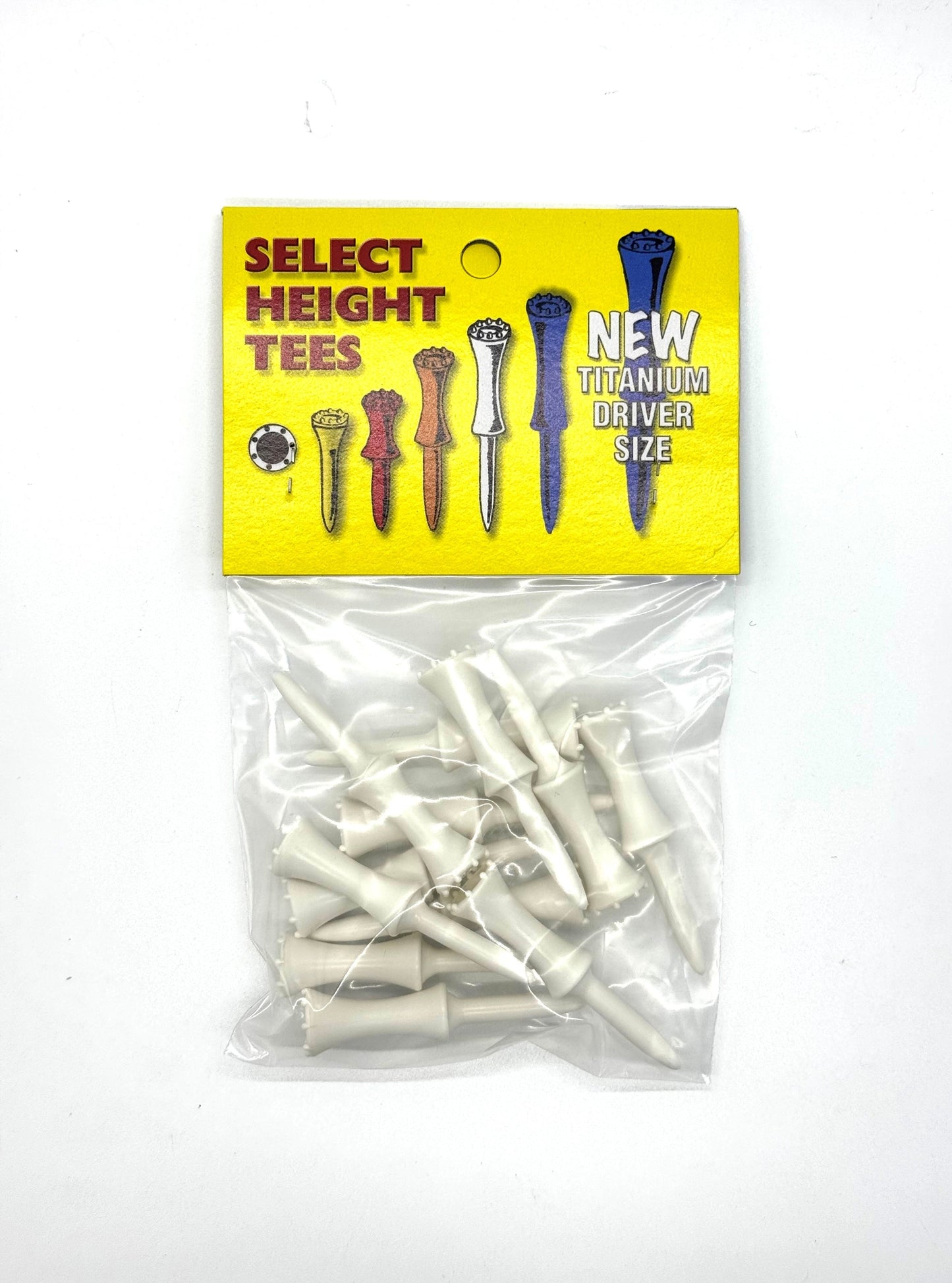 Select Height Tee- White 56mm