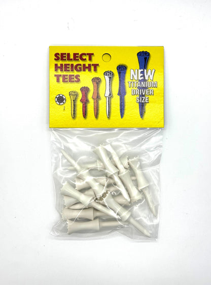 Select Height Tee- White 56mm