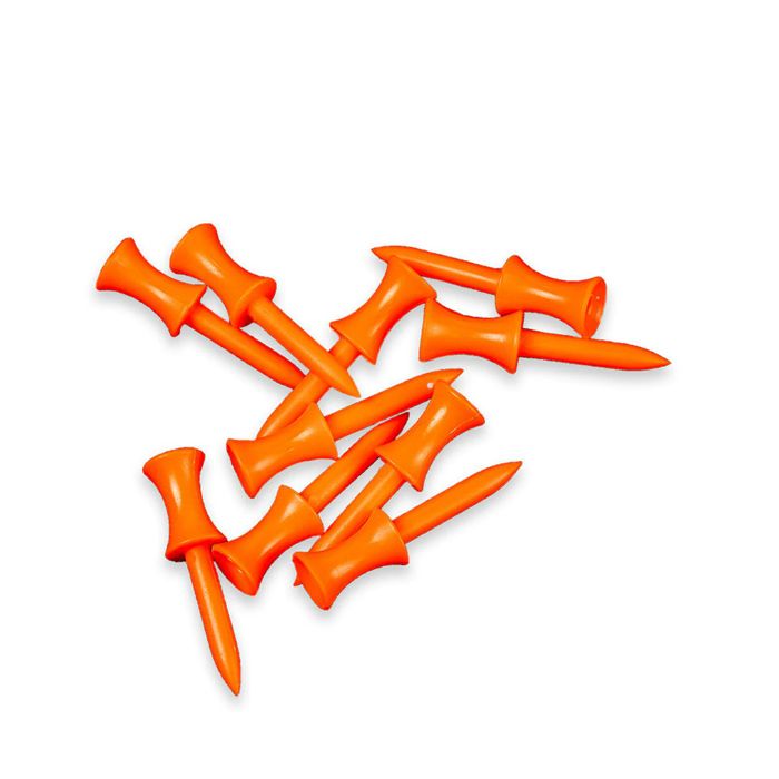 ELIM CORRECT HEIGHT NYLON GOLF TEES ORANGE