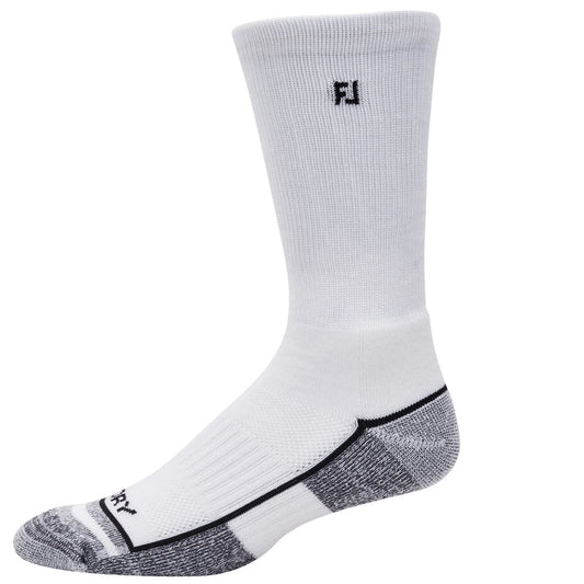 FJ MENS PRODRY CREW WHITE SOCKS