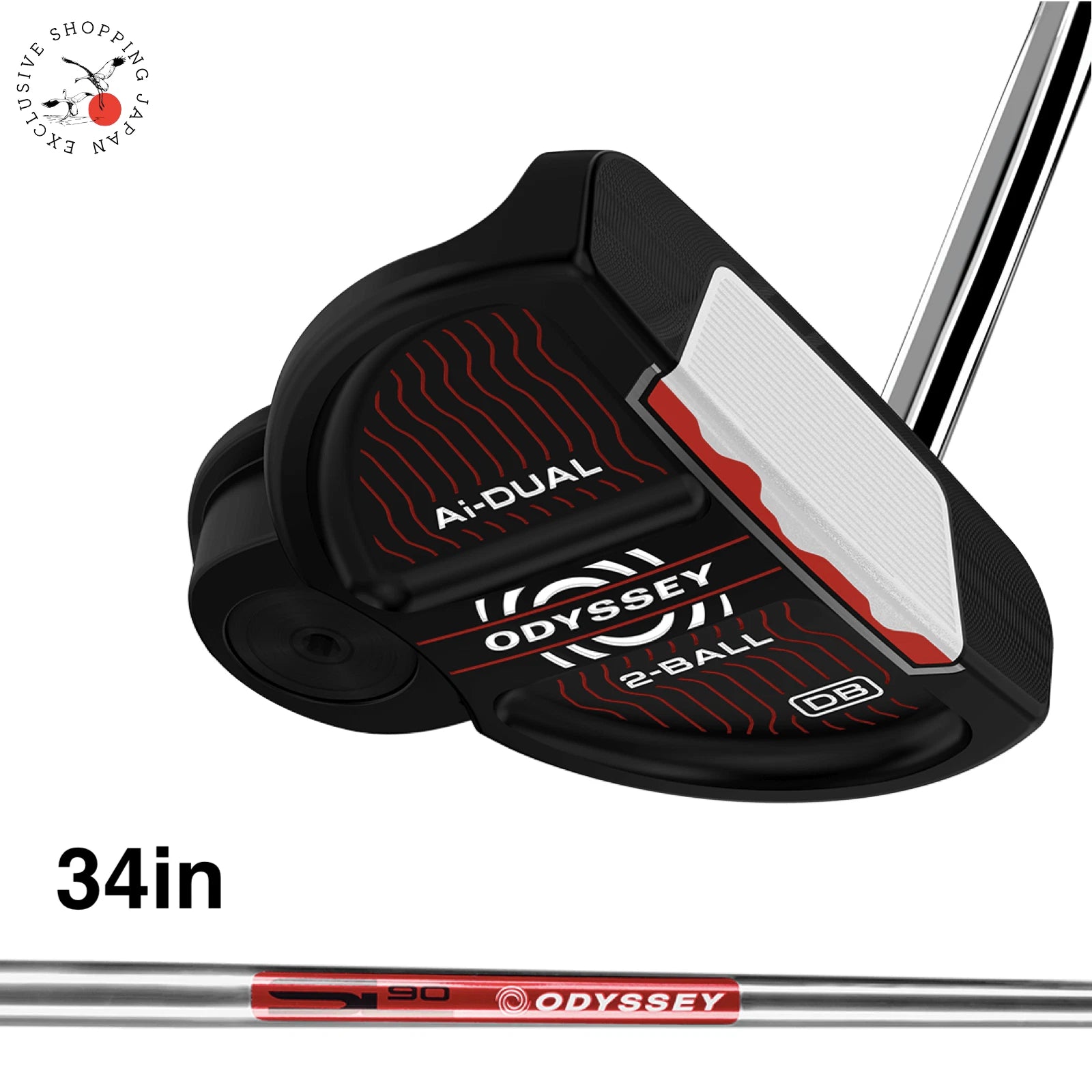 Odyssey Ai-DUAL 2-BALL Putter  RH 35"