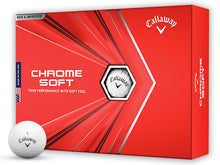 Load image into Gallery viewer, Callaway Chrome Soft 2020 Golf Balls - 1 Dozen White
