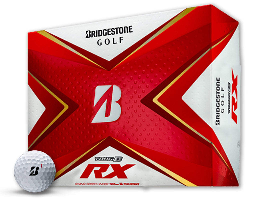 Bridgestone Tour B RX Golf Balls - 2020 1 Dozen White