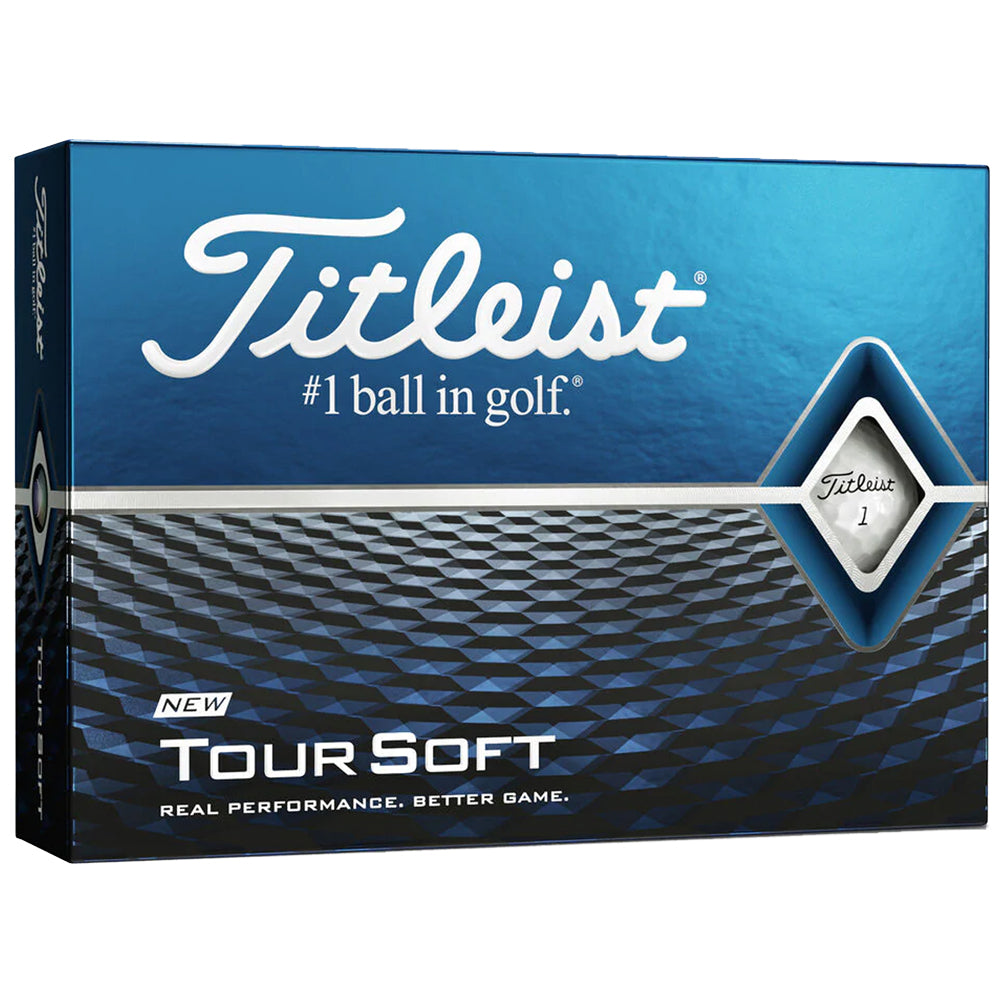 Titleist Tour Soft White Golf Balls - 1 Dozen